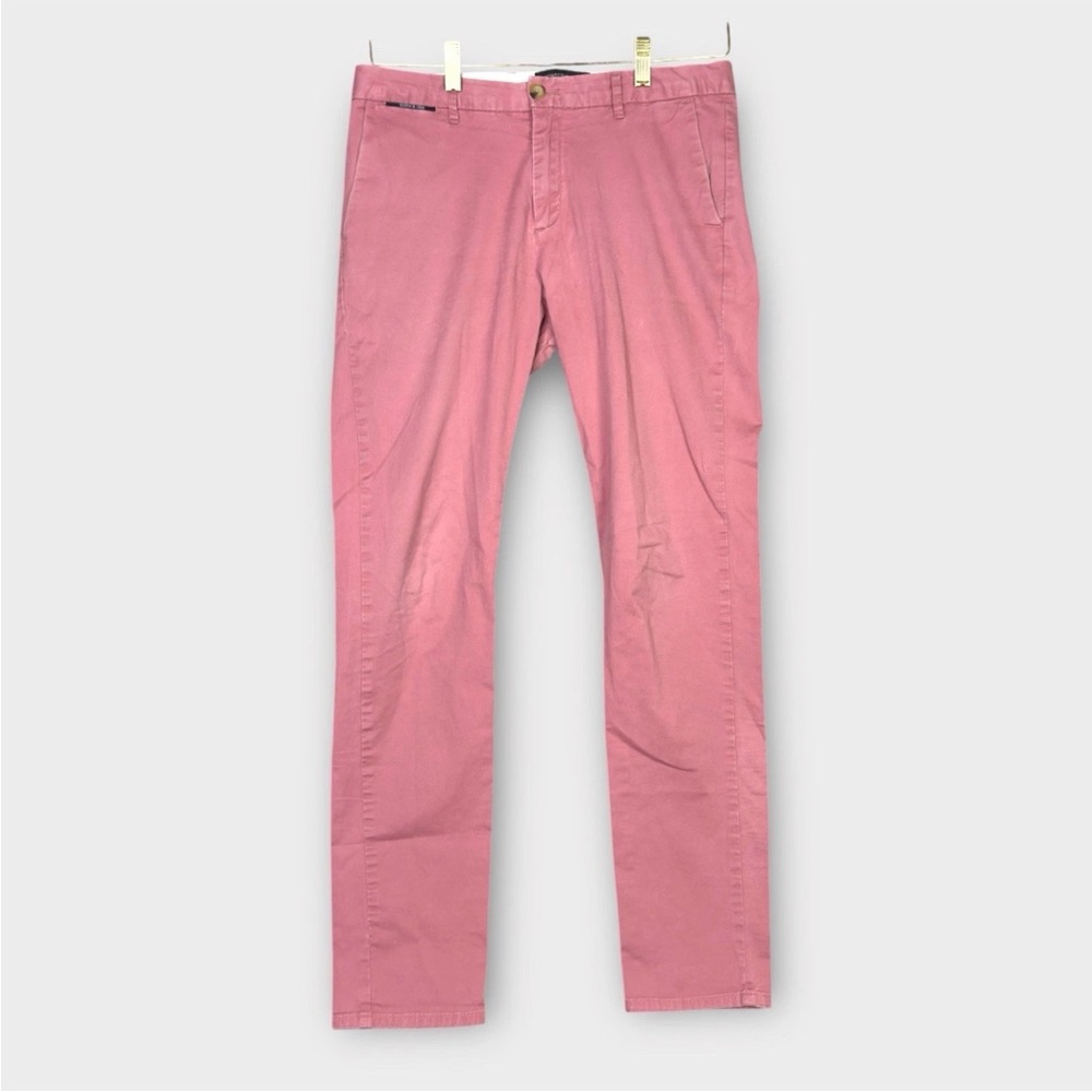 Scotch & Soda Chino Pants Men 31x31 Pink Mott Slim Fit Preppy Golf Aloha Tuesday